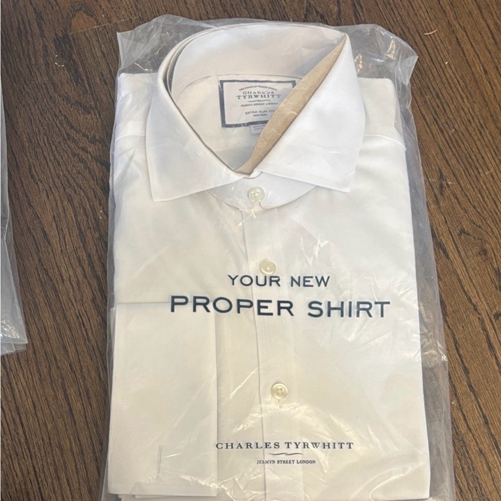 Charles Tyrwhitt White Men's Dress Shirt - Proper Shirt